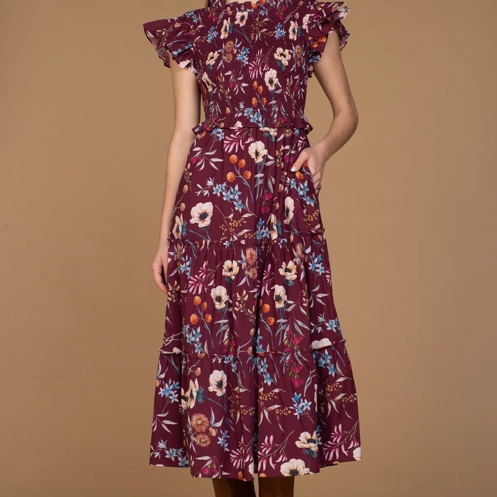 Olivia James The Label Lila Dress in Anemone Raspberry – Size Small